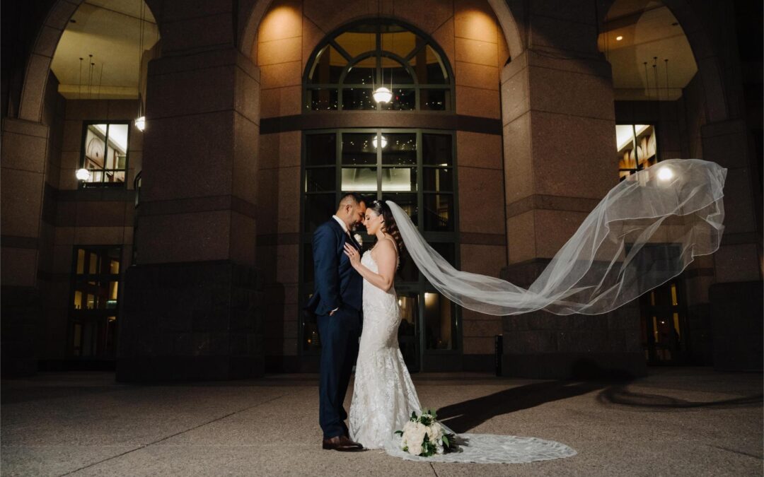 Sophisticated Wedding at Bob Bullock Museum | Austin Wedding Photographers and Videographers | Sara and Martin